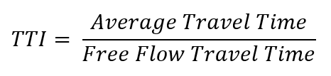 travel time reliability index