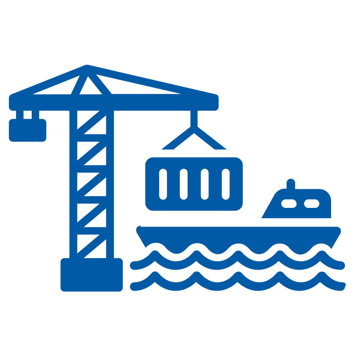 Shipping port graphic