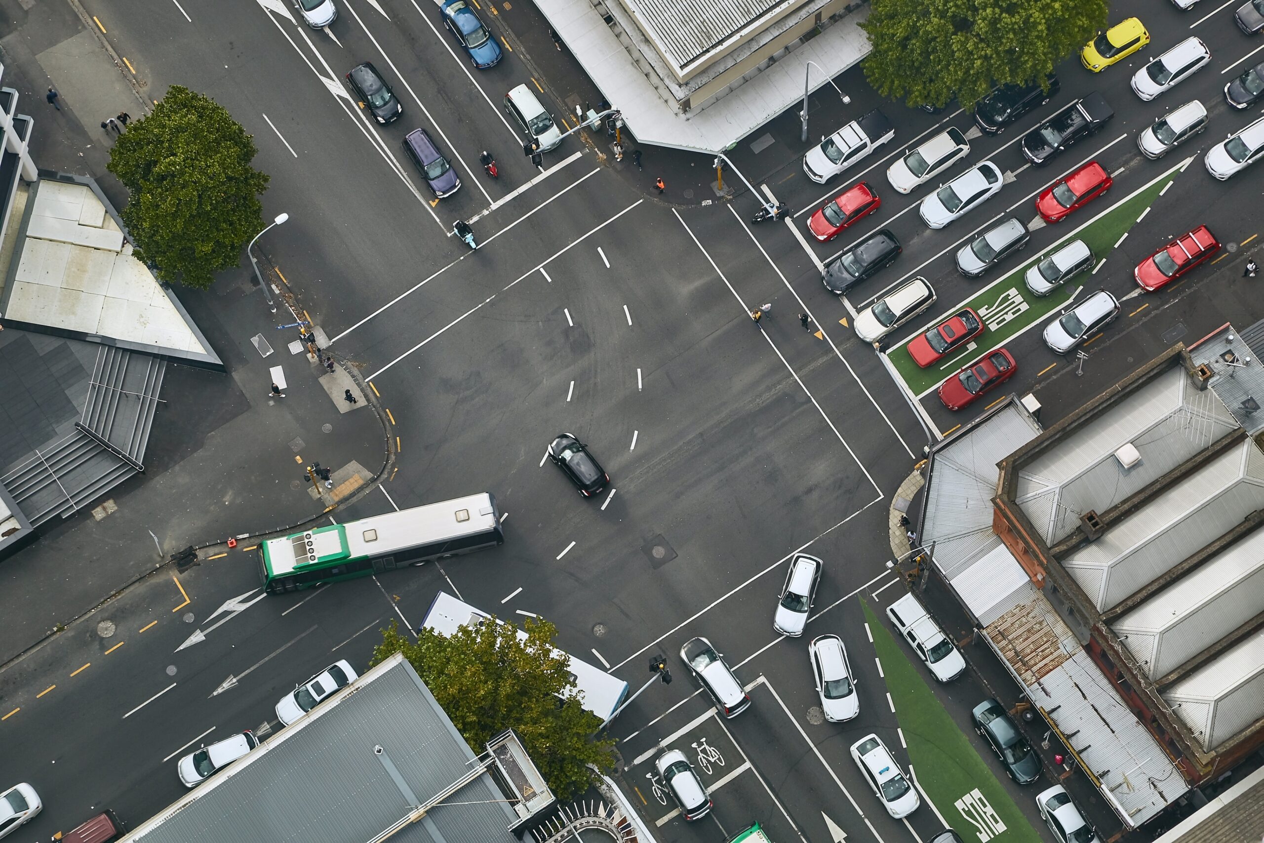 Urban traffic from above